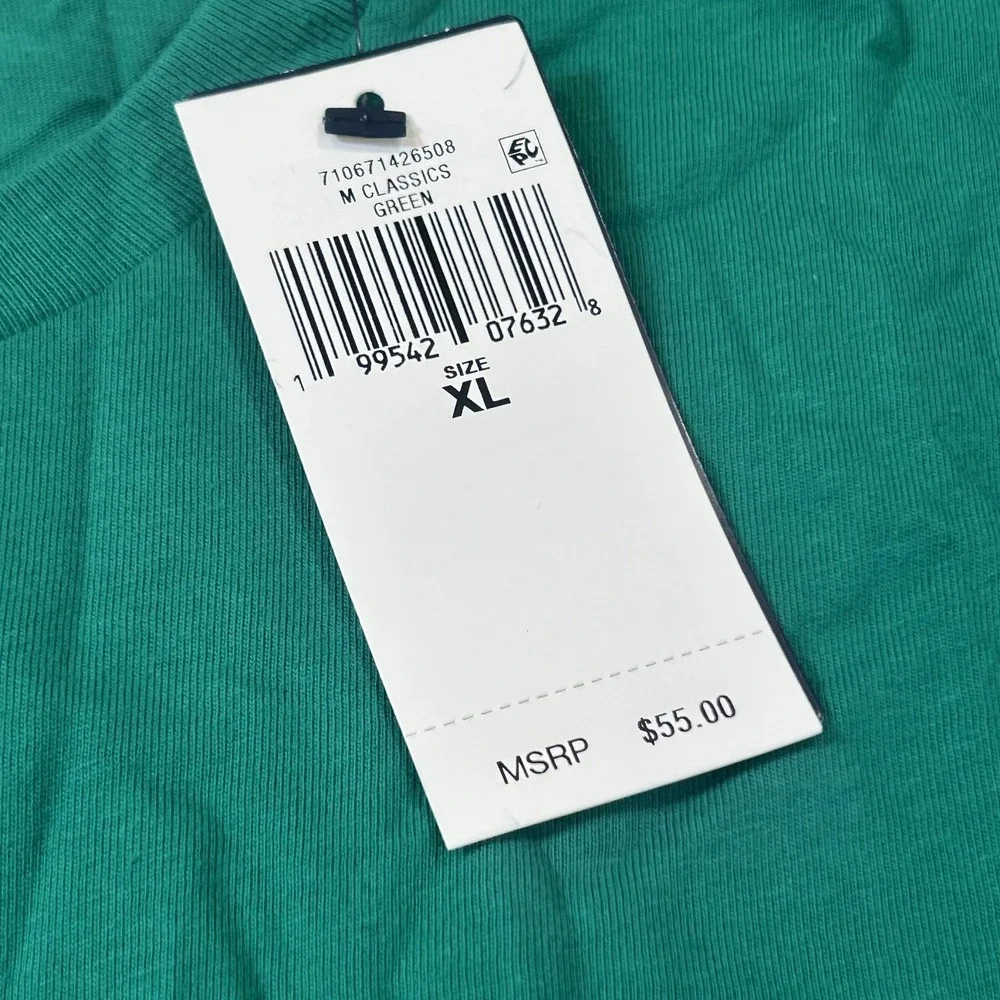 Polo Ralph Lauren Shirt Mens XL Green Classic Fit Crew Neck Logo T-Shirt NEW